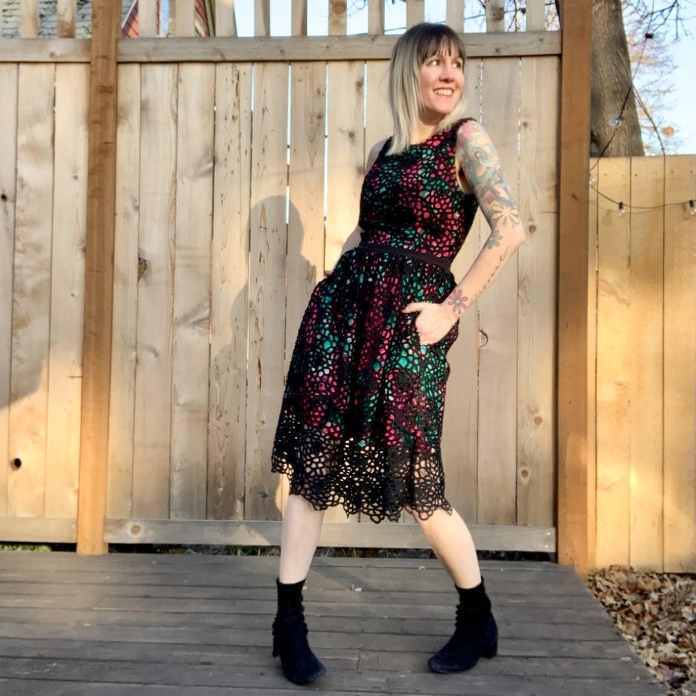 Anthropologie Wolven Terrace Sheath Dress Size 2